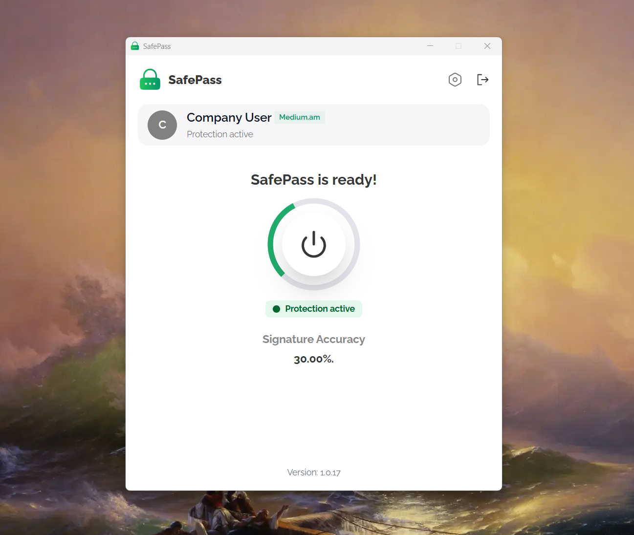 SafePass is ready and protection is active